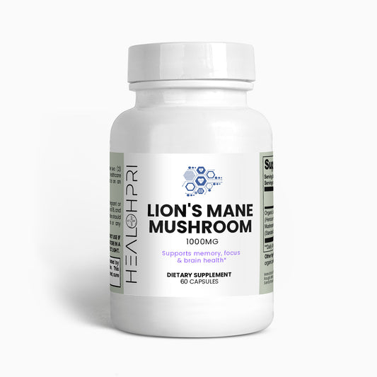 HEALTHPRI Lion's Mane Mushroom, 🌿 Natural Extracts 🌿. 🌟Premium Ingredients🌟 - ✅ FREE USA SHIPPING ✅ - 😃Feel Great😃 Healthpri.com