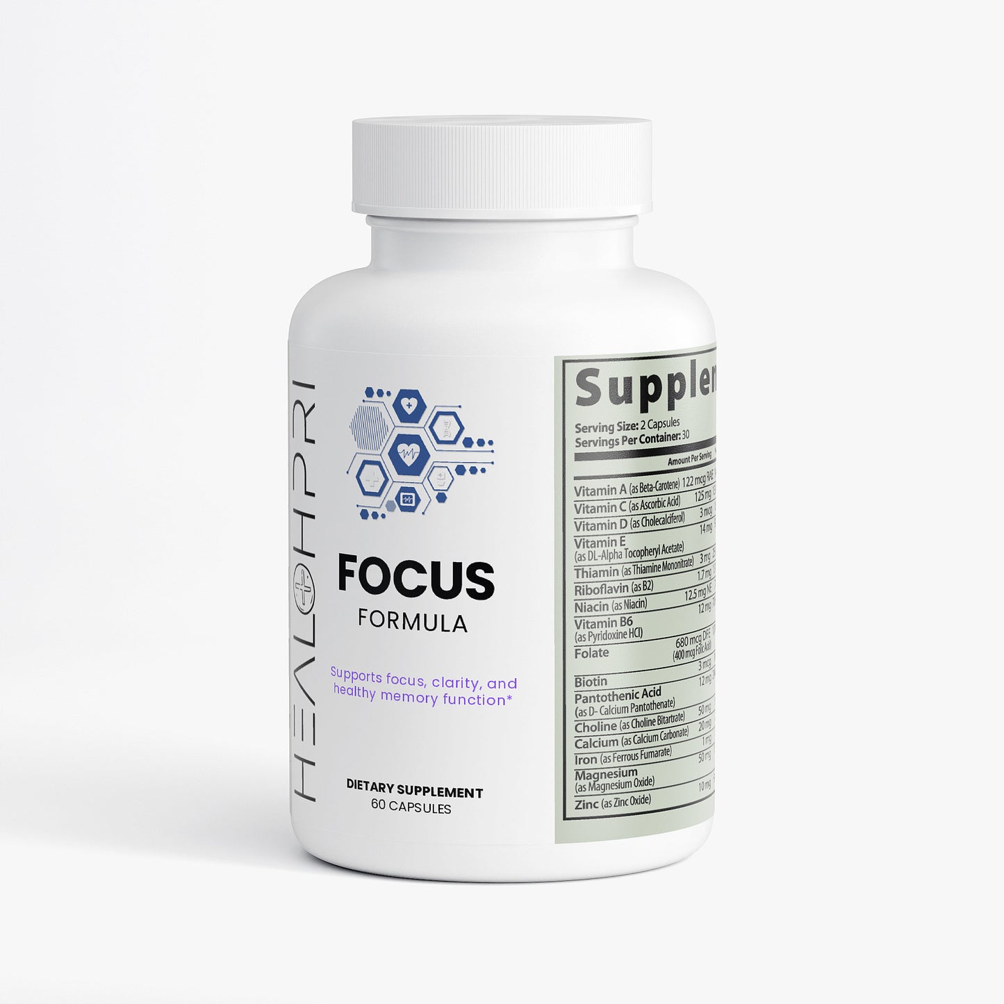 HEALTHPRI Focus, 🧠 Nootropics 🧠. 🌟Premium Ingredients🌟 - ✅ FREE USA SHIPPING ✅ - 😃Feel Great😃 Healthpri.com