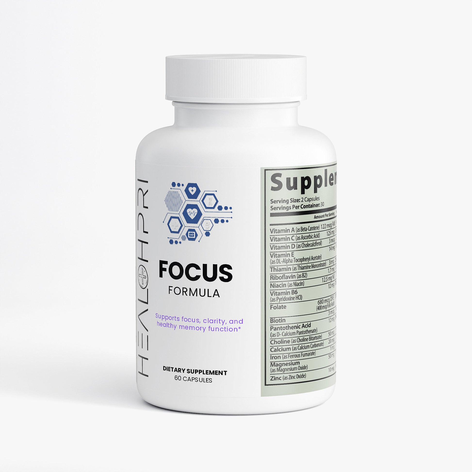 HEALTHPRI Focus, 🧠 Nootropics 🧠. 🌟Premium Ingredients🌟 - ✅ FREE USA SHIPPING ✅ - 😃Feel Great😃 Healthpri.com