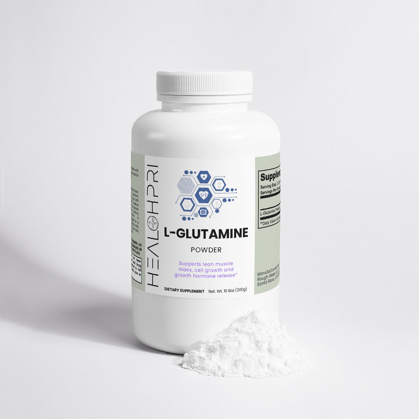 HEALTHPRI Ultra-Pure L-Glutamine Powder, Amino Acids & Blends. 🌟Premium Ingredients🌟 - ✅ FREE USA SHIPPING ✅ - 😃Feel Great😃 Healthpri.com