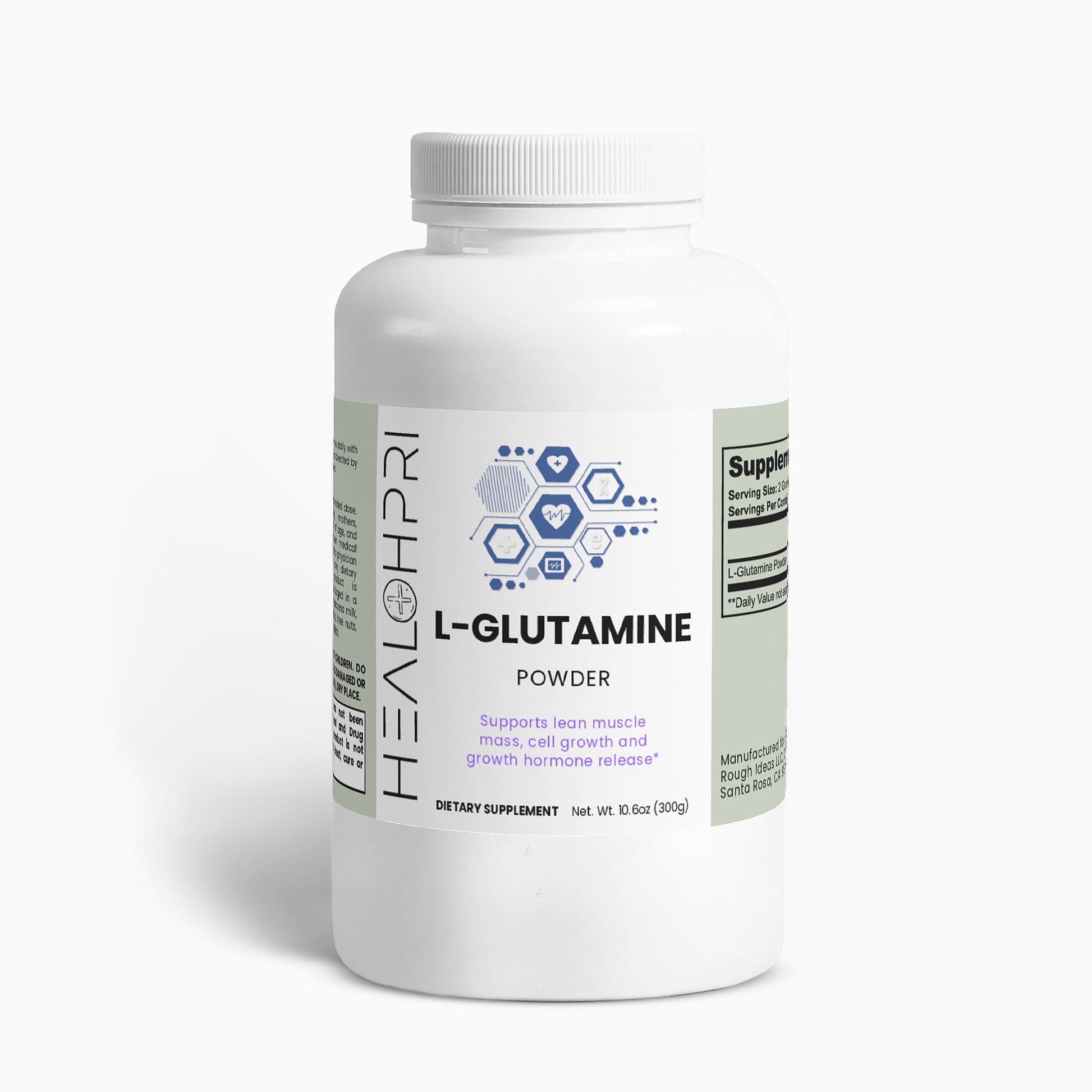 HEALTHPRI Ultra-Pure L-Glutamine Powder, Amino Acids & Blends. 🌟Premium Ingredients🌟 - ✅ FREE USA SHIPPING ✅ - 😃Feel Great😃 Healthpri.com