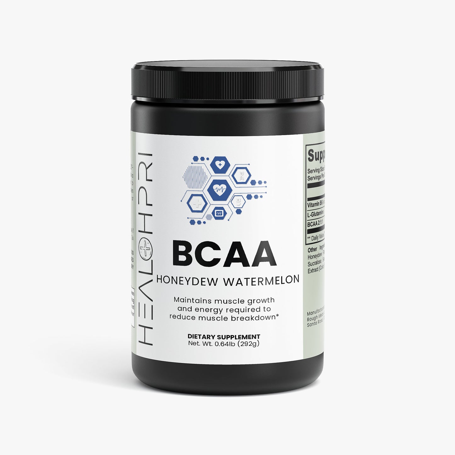 HEALTHPRI BCAA Workout Powder (Melon), Amino Acids & Blends. 🌟Premium Ingredients🌟 - ✅ FREE USA SHIPPING ✅ - 😃Feel Great😃 Healthpri.com
