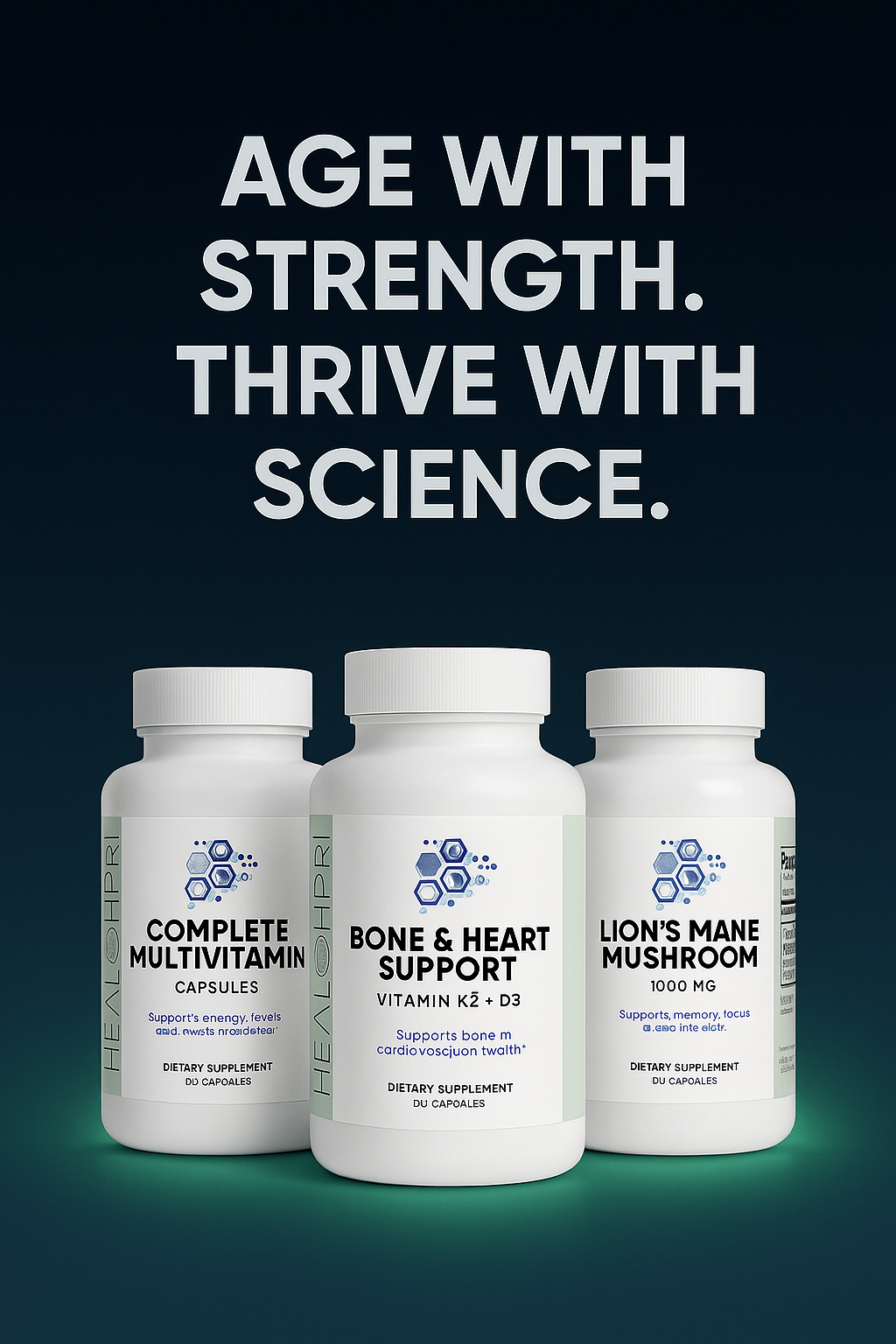 Thrive 50+ System, Specialty Supplements. 🌟Premium Ingredients🌟 - ✅ FREE USA SHIPPING ✅ - 😃Feel Great😃 Healthpri.com