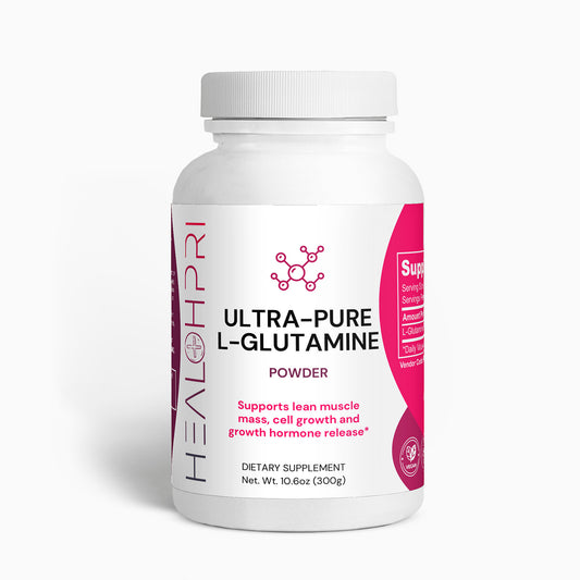 HEALTHPRI Ultra-Pure L-Glutamine Powder, Amino Acids & Blends.   🌟Premium Ingredients🌟 - ✅ FREE USA SHIPPING ✅ - 😃Feel Great😃 Healthpri.com