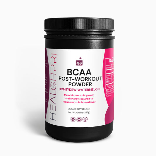 HEALTHPRI BCAA Post Workout Powder (Honeydew/Watermelon), Amino Acids & Blends.   🌟Premium Ingredients🌟 - ✅ FREE USA SHIPPING ✅ - 😃Feel Great😃 Healthpri.com