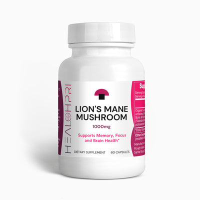 HEALTHPRI Lion's Mane Mushroom, 🌿 Natural Extracts 🌿.   🌟Premium Ingredients🌟 - ✅ FREE USA SHIPPING ✅ - 😃Feel Great😃 Healthpri.com