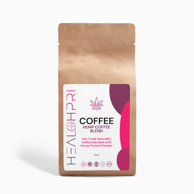HEALTHPRI Organic Hemp Coffee Blend - Medium Roast 4oz, ☕️ Food & Beverages ☕️.   🌟Premium Ingredients🌟 - ✅ FREE USA SHIPPING ✅ - 😃Feel Great😃 Healthpri.com