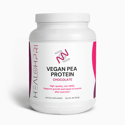 HEALTHPRI Vegan Pea Protein (Chocolate), Proteins & Blends.   🌟Premium Ingredients🌟 - ✅ FREE USA SHIPPING ✅ - 😃Feel Great😃 Healthpri.com