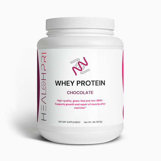 HEALTHPRI Whey Protein (Chocolate Flavor), Proteins & Blends.   🌟Premium Ingredients🌟 - ✅ FREE USA SHIPPING ✅ - 😃Feel Great😃 Healthpri.com