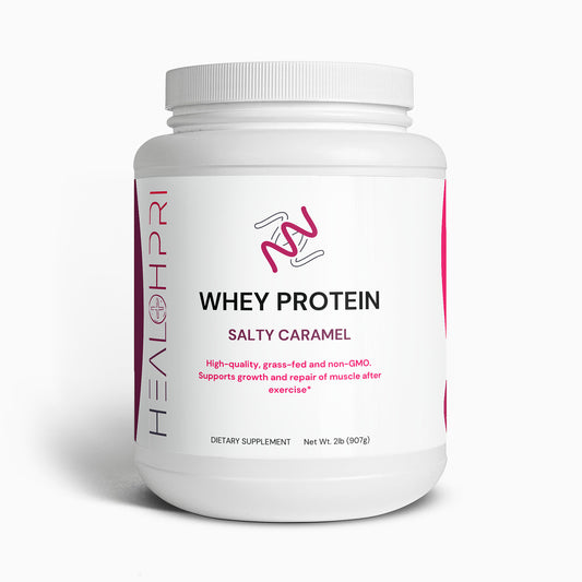 HEALTHPRI Whey Protein (Salty Caramel Flavor), Proteins & Blends.   🌟Premium Ingredients🌟 - ✅ FREE USA SHIPPING ✅ - 😃Feel Great😃 Healthpri.com