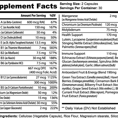 HEALTHPRI Complete Multi, Vitamins & Minerals.   🌟Premium Ingredients🌟 - ✅ FREE USA SHIPPING ✅ - 😃Feel Great😃 Healthpri.com